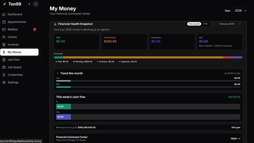My Money financial command center
